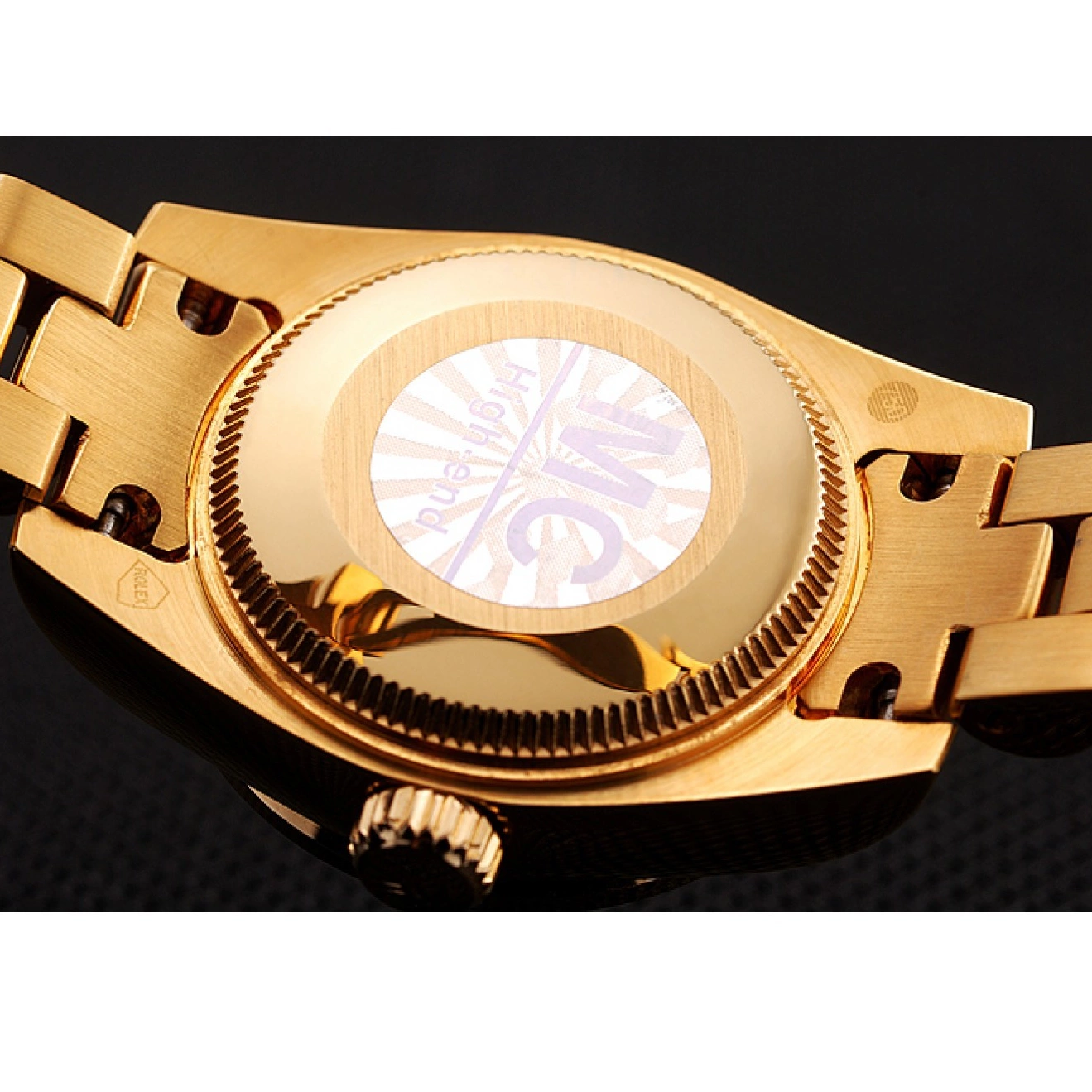 Good copy rolex watches 1453955 Bracelet Pave Swiss Diamond Diamond Dial Rolex DayJust Gold 0623